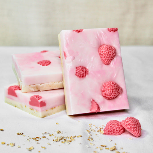 Strawberries and Cream | Natural Goat Milk Soap